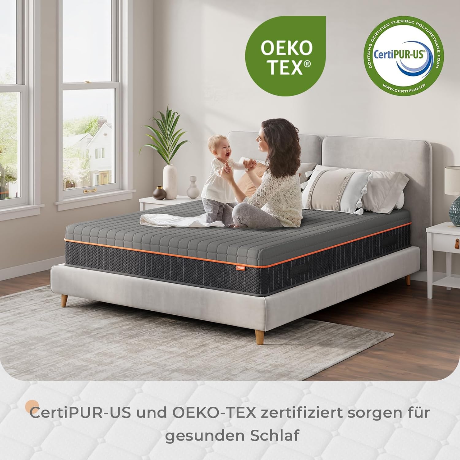 7-Zone Kaltschaummatratze 160x200x18 cm H3 Ergonomie Kühler Schlaf Oeko-Tex