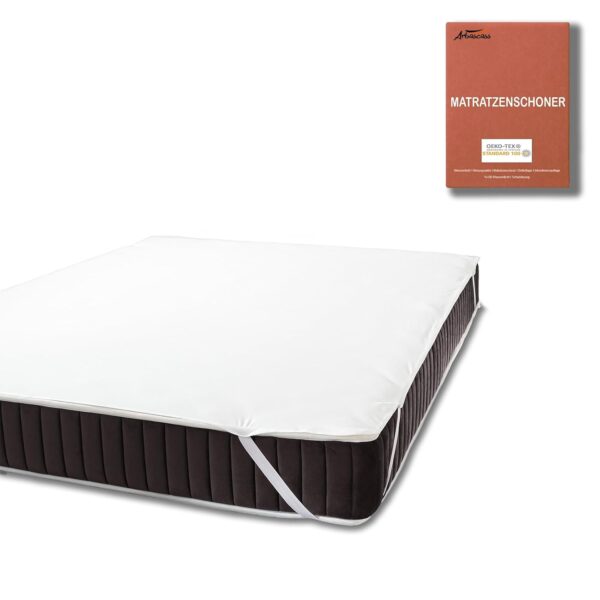 Arbascass Matratzenschoner 160x200 100% wasserdicht atmungsaktiv mit 4-Eck-Gummis