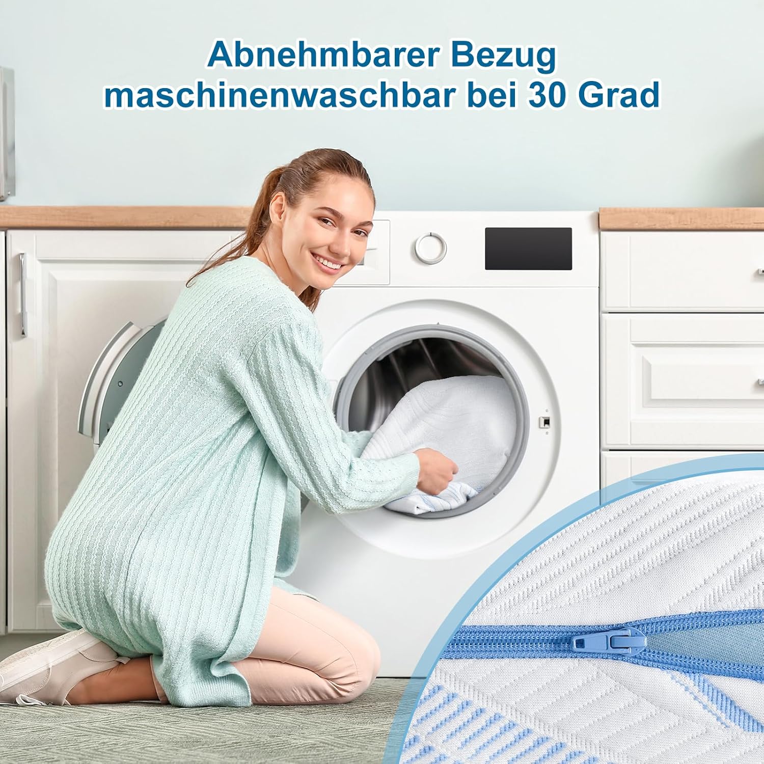 BedStory Matratzenauflage 160x200 H3/H4 10cm Gel-Cold-Foam Kern, Öko-Tex® zertifiziert