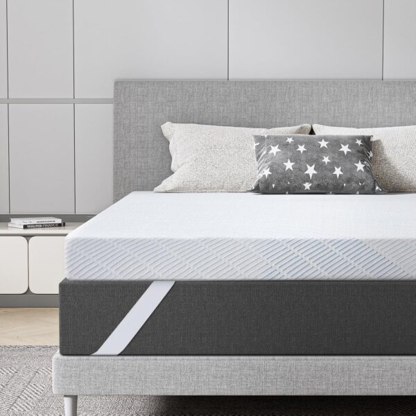 BedStory Matratzenauflage 160x200cm 7,6cm Gel-Memory-Foam H3 atmungsaktiv