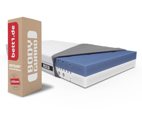 Bodyguard Anti-Cartel Matratze H3/H4 Medium Firm, Waschbarer Bezug 60°C, Oeko-Tex® 100