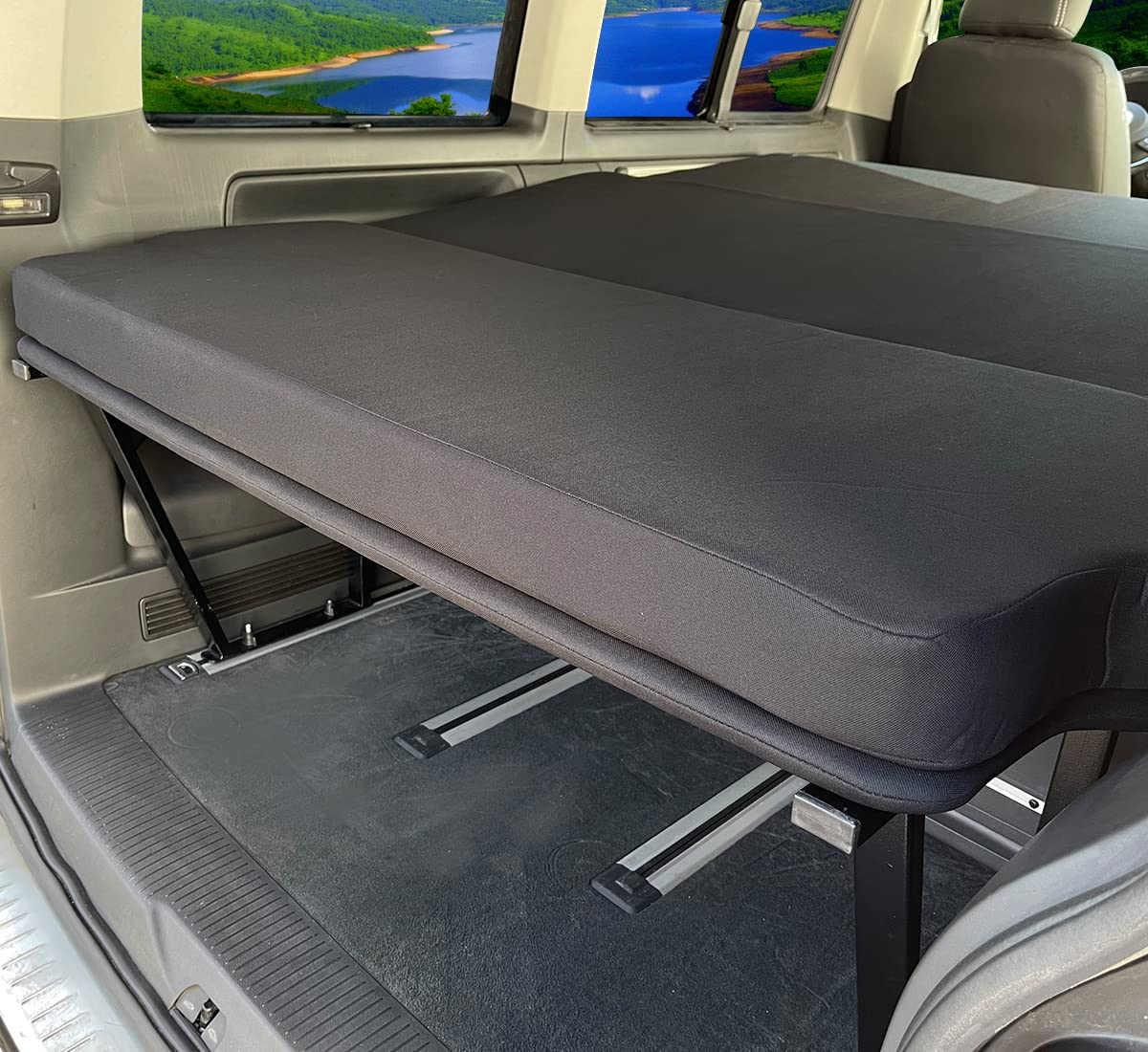 BREMER SITZBEZÜGE Klappmatratze für VW T5 T6 T6.1 Transporter, 2-teilig, hochdicht