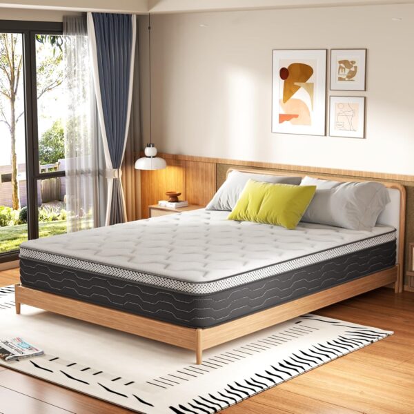 DEWINNER Matratze 160x200 27cm 7-Zonen Tonnentaschenfederkern Oeko-Tex