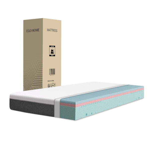 EGO HOME Matratze 180x200 cm, 7-Zonen Kerntaschenfederkern, mittelfest, waschbarer Bezug