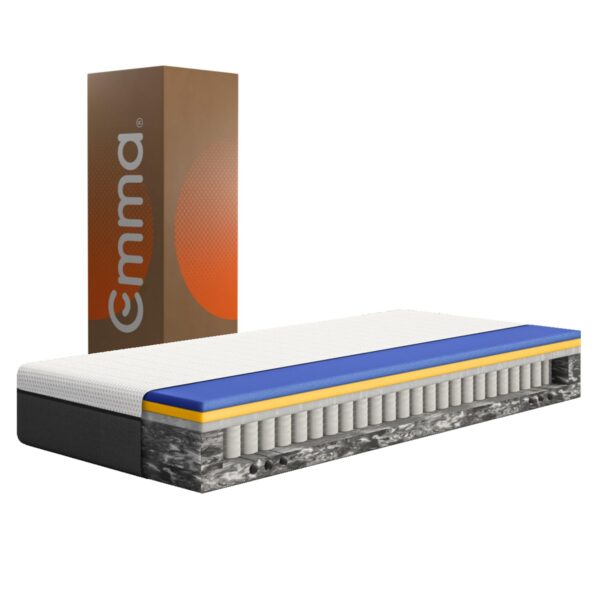 Emma Original Hybrid Matratze 80x200 cm – 5-Zonen Kaltschaum & Memory-Schaum, H2 mittelfest, atmungsaktiv