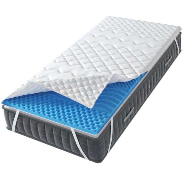 ErgoFit Matratzenauflage 160x200cm 7-Zonen 5cm hoch Oeko-Tex Zertifikat