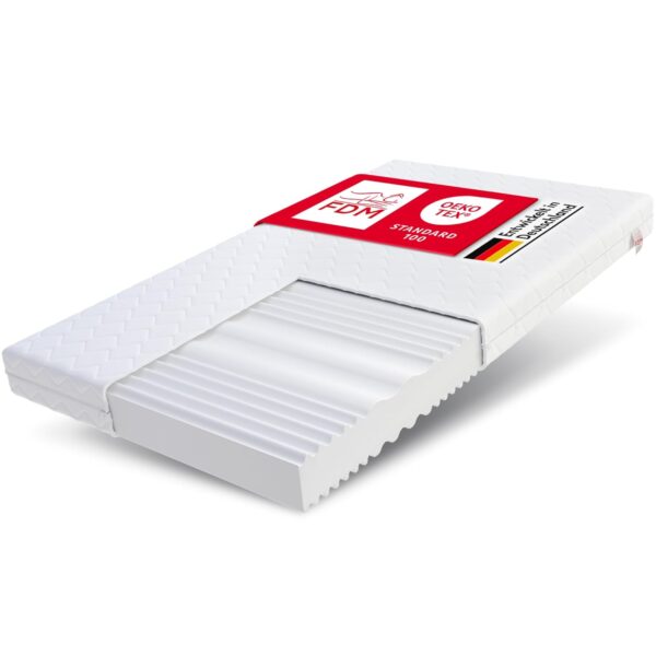 FDM Matratze 160x200 H3/H4 12cm 7-Zonen Kaltschaum Kern Kaltak foam, doppelseitig, waschbarer Premiumbezug, Oeko-Tex Standard 100 zertifiziert – ideal für erholsamen Schlaf