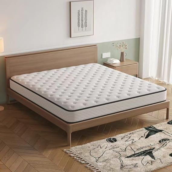 Hiepunos Matratze 140x200 22cm 7-Zonen Pocket Federkern mit Memory Foam H3