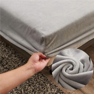 Highdi Spannbetttuch 180x200 Winter Terry Mikrofleece warm, hochelastisch für Boxspring