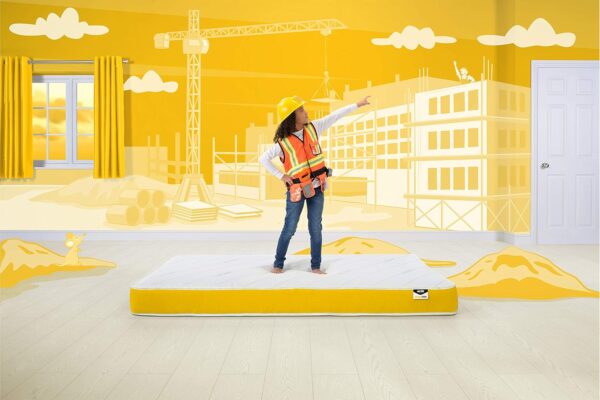 JAY-BE Simply Kids Anti-Allergie Matratze, Europäische Einzel, Schaumfrei, Weiß