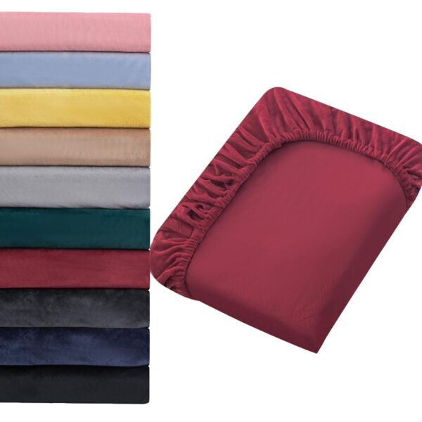 Jersey Warm Spannbetttuch 160x200 cm Plüsch Fleece samtweich für Boxspringmatratze