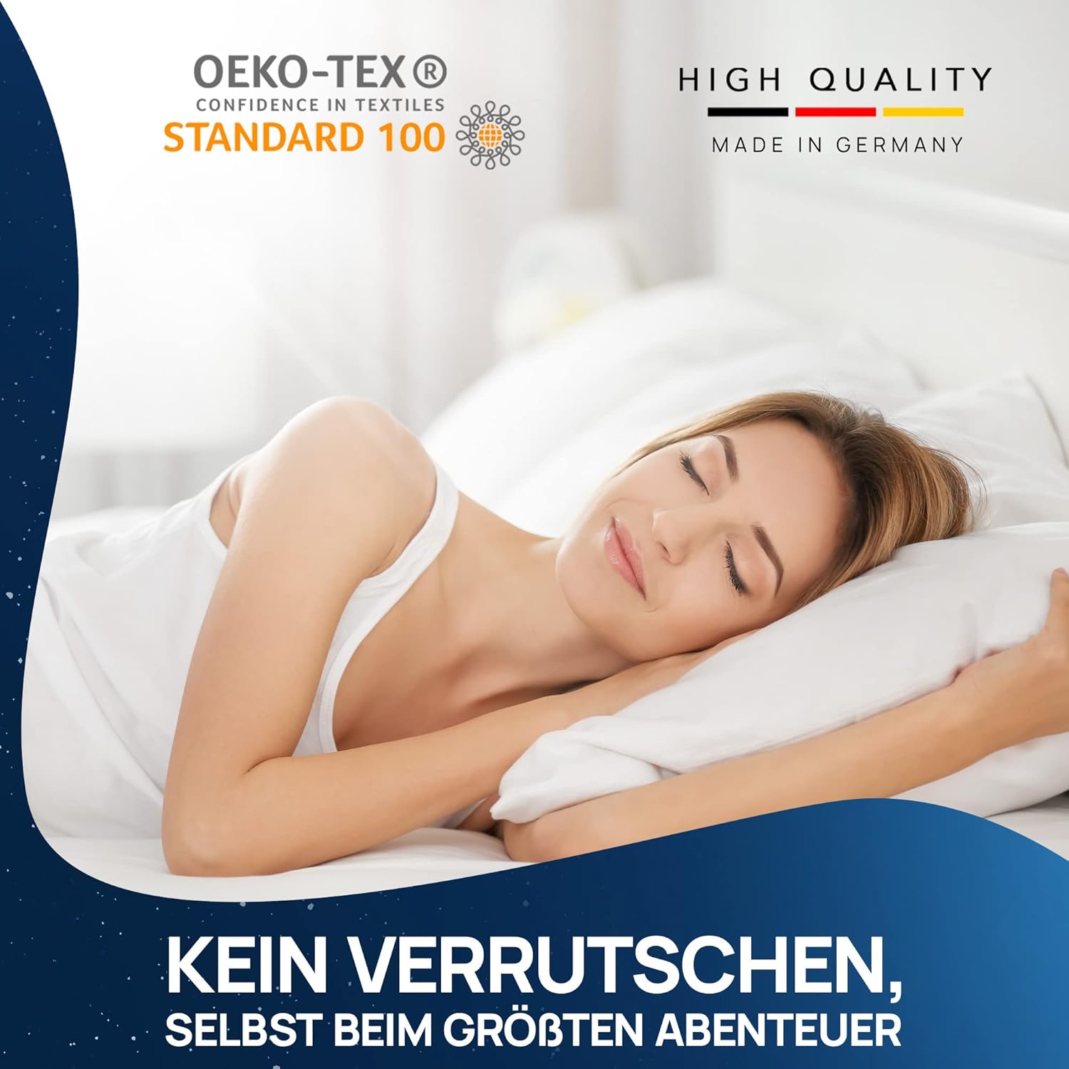 LILENO HOME Unterlage für Boxspringbett 140x200 cm rutschfest als Teppichstopper