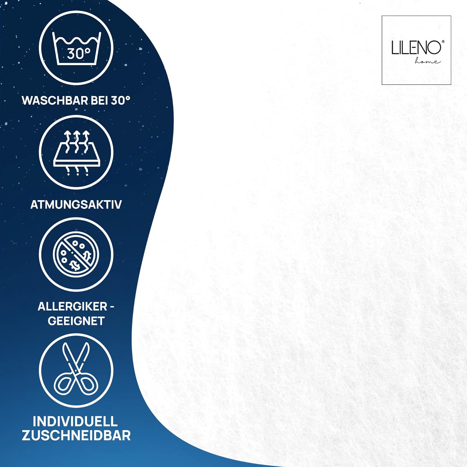 LILENO HOME Unterlage für Boxspringbett 140x200 cm rutschfest als Teppichstopper