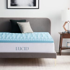 Lucid 5 cm Matratzenauflage mit Zonen und Cooling-Gel Memory-Schaum, 120x190 cm