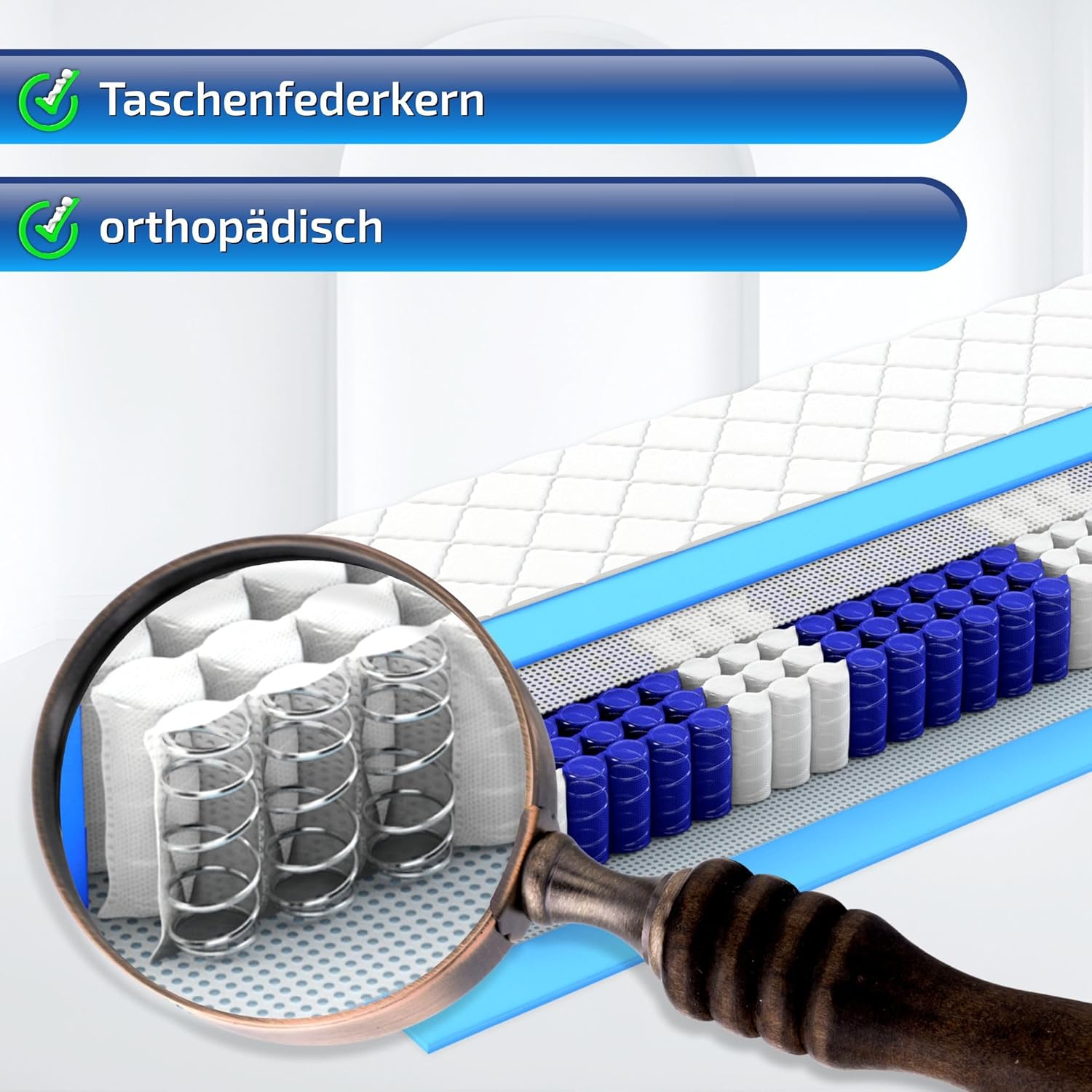 Matratzen Perfekt 7-Zonen Kaltschaumkern Matratze 160x200 H5 20cm