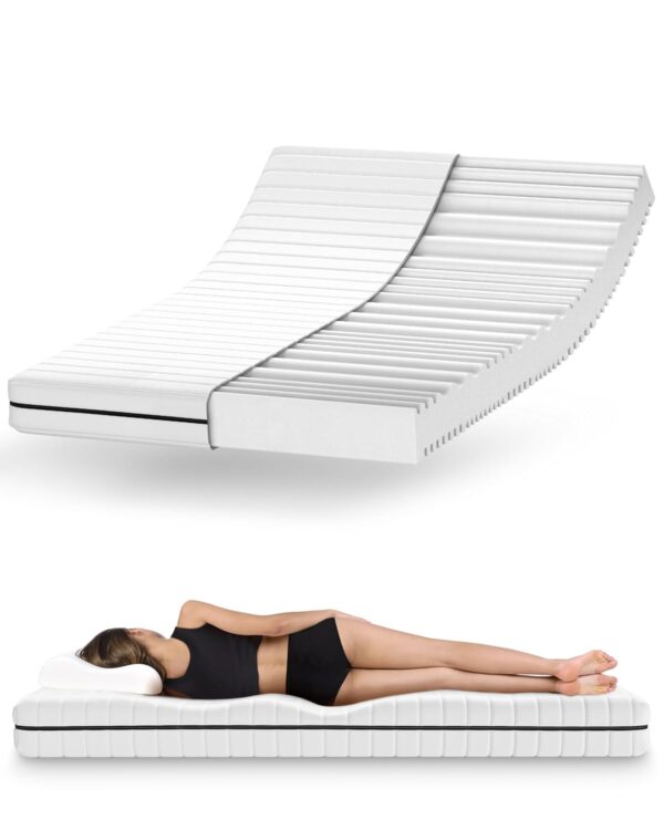 Mister Sandman Kaltschaummatratze 7-Zonen 140x200 H2/H3 mit waschbarem Bezug