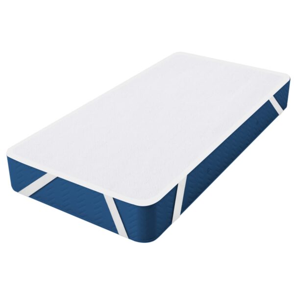 Molton Matratzenschoner 160x200 cm, 100% Baumwolle, atmungsaktiv, rutschfest