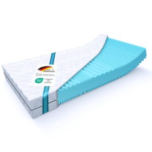 MSS Aqua-Deluxe 7-Zonen Matratze H4/H5, 16 cm, Kaltschaummatratze mit Optimalem Liegekomfort