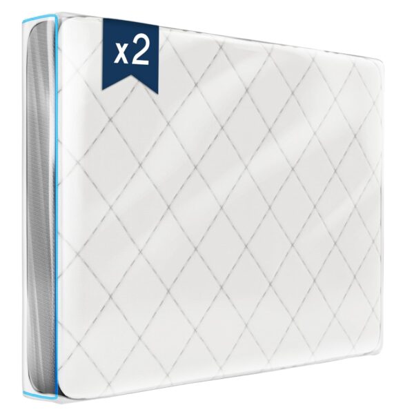 Plastic Mattress Cover – 2er Set – 140 x 200 cm – 30 cm Stärke – Mit breitem Reißverschluss – Wasserdichter Matratzenschoner für Lagerung & Umzug
