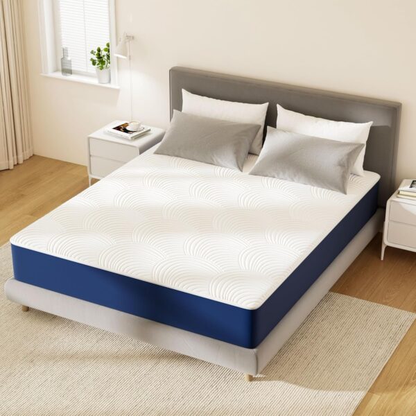 PurrJoys Matratze 90x200 H3 Memory Foam mit Gel, abnehmbarer Bezug