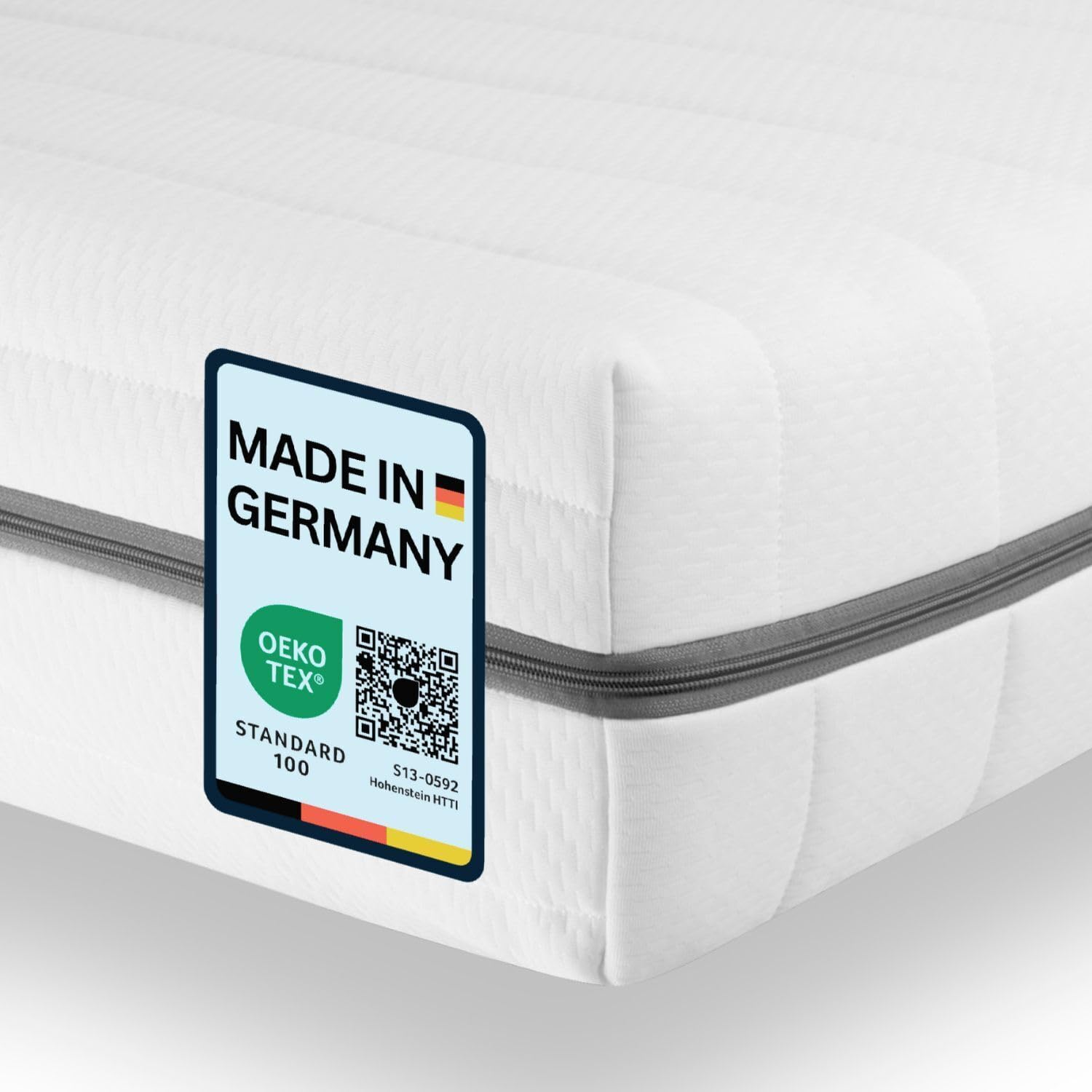 SleepWell Matratze 160x200 H2/H3 7-Zonen Kaltschaummatratze mit waschbarem Bezug