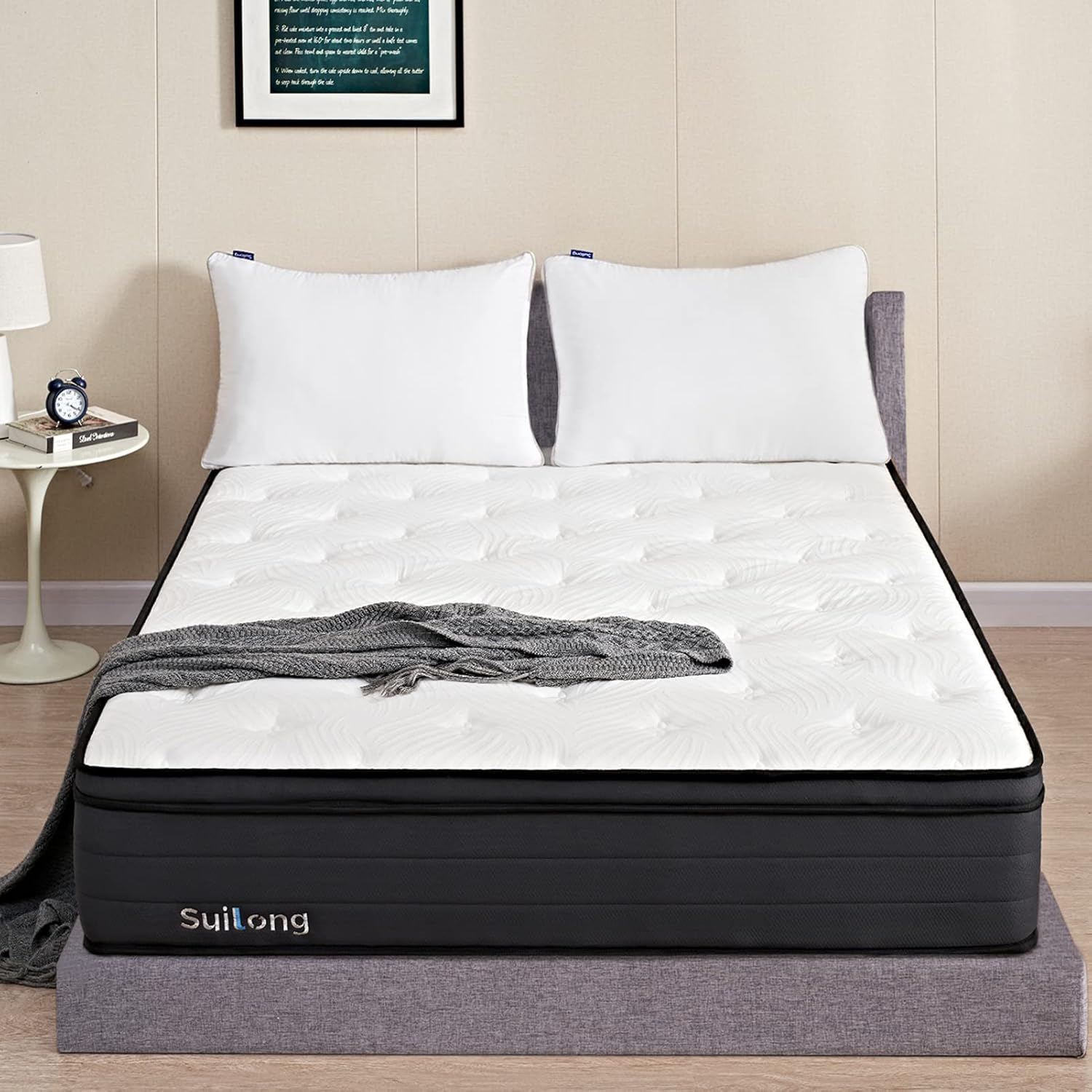 SuiLong Matratze 7-Zonen 1000 Taschenfedern 160x200x30 cm Rückenentlastung