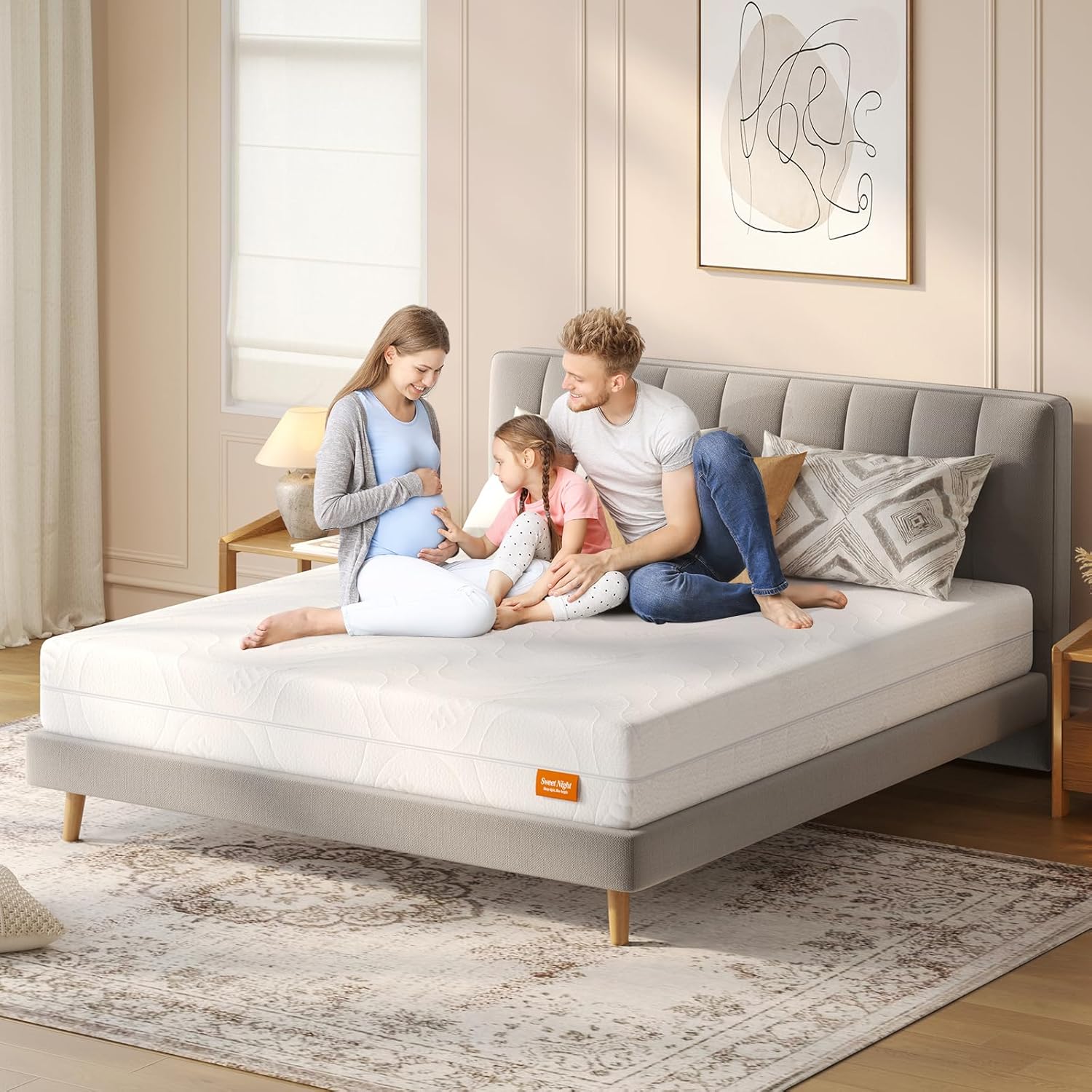 Sweetnight 120x200 Matratze 5-Zonen Kaltschaum H2 mit Gel Memory & Bambus-Kohle