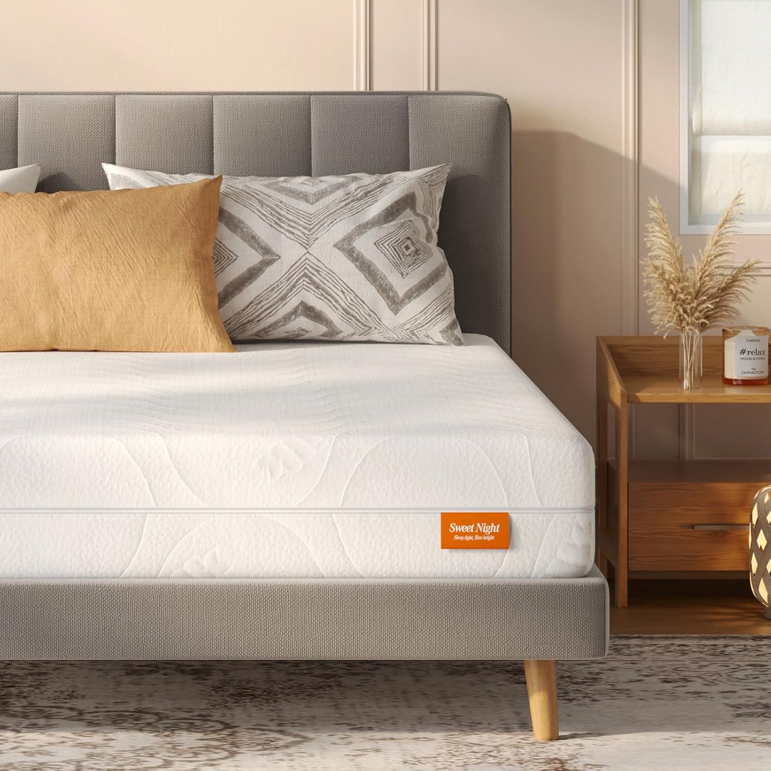 Sweetnight 120x200 Matratze 5-Zonen Kaltschaum H2 mit Gel Memory & Bambus-Kohle