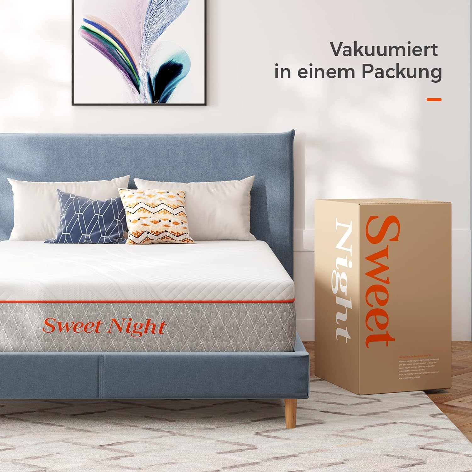 Sweetnight Kaltschaummatratze 160x190 H22cm H3/H4 7-Zonen Orthopädisch Oeko-Tex