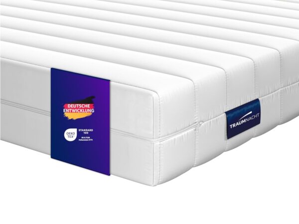 Traumnacht 2-in-1 Matratze 7-Zonen Kaltschaum H2/H3 160x200 Oeko-Tex