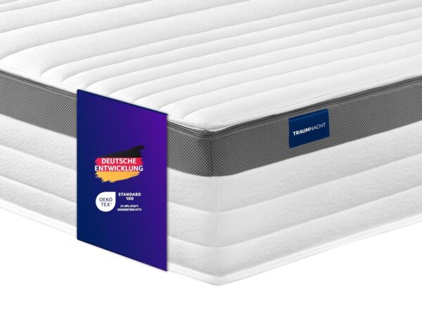 Traumnacht 7-Zonen-Taschenfederkernmatratze 23 cm H3, Stiftung Warentest "Gut
