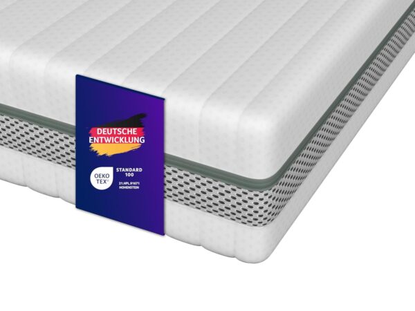 Traumnacht Premium Matratze 7-Zonen Kaltschaum H2/H3 140x200 Oeko-Tex