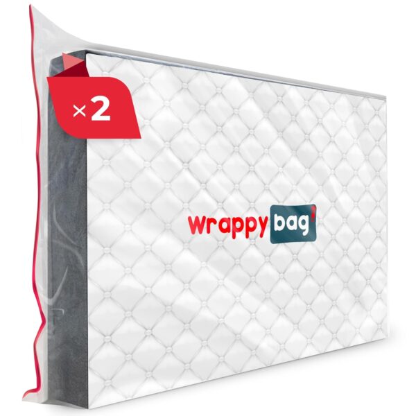 WRAPPYBAG Plastikmatratzenhülle wasserdicht reißfest 90x200 cm 2er Pack